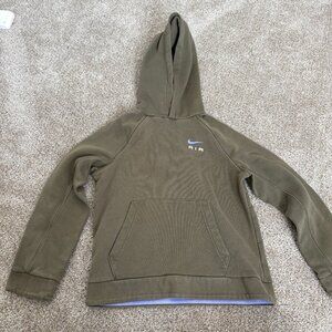 Nike Air kids Hoodie Green Size Small Large Graphic on Back